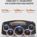 Беспроводная Bluetooth-Колонка HOPESTAR A60, 100 Вт, портативная уличная колонка с объемным стереозвуком, с микрофоном