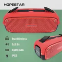 Колонка Hopestar A21, беспроводной портативный Bluetooth динамик c FM радио микрофоном функцией сопряжения в стереопару IPX6 (art.: 3920be1fd9b36)