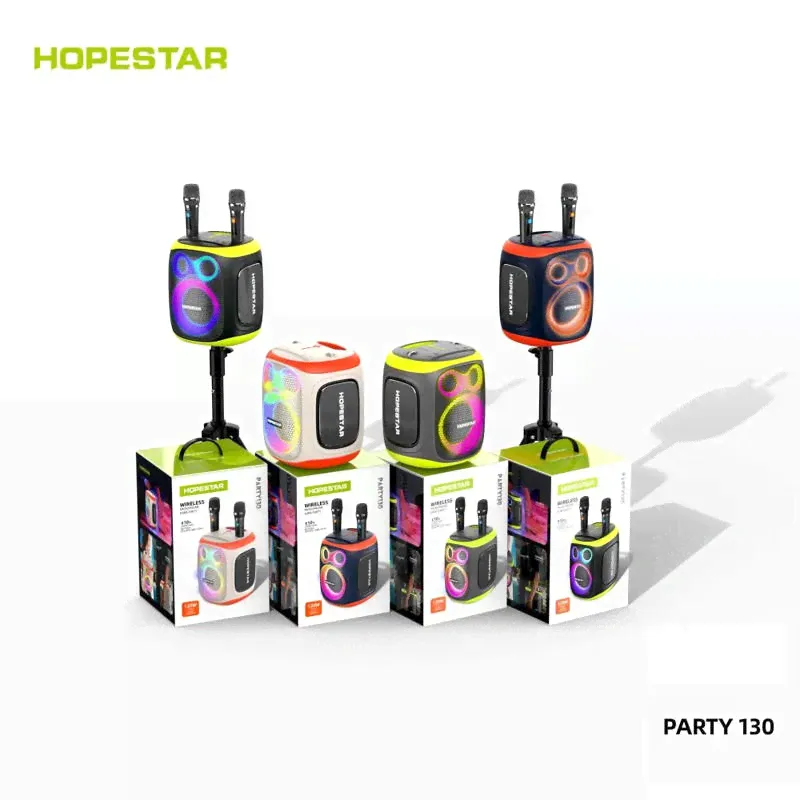 NEW ! МОЩНАЯ ! Портативная колонка Hopestar Party 130 120W с двумя микрофонами 22000mAh-0
