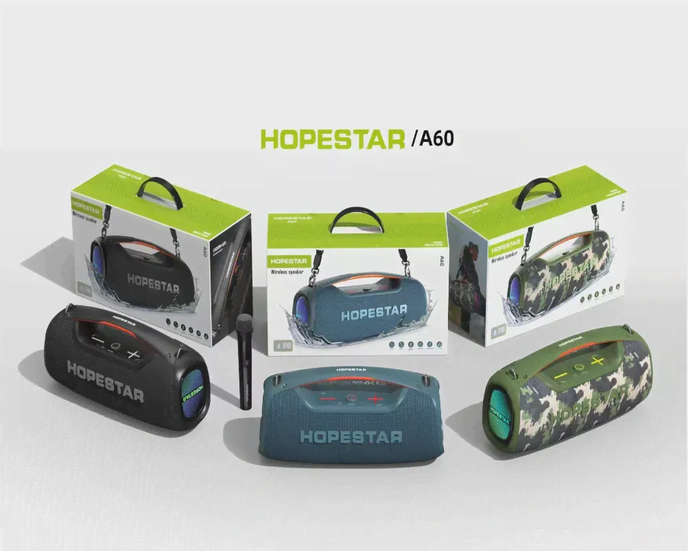 Колонка портативная Hopestar A60, Bluetooth, цвет: хаки-0