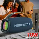 Колонка беспроводная "Hopestar" A40 с микрофоном / Bluetooth-колонка мощностью 70 Вт. / Цвет: синий