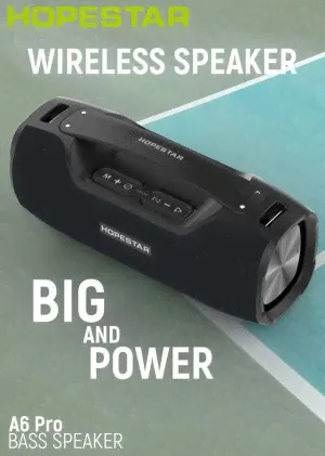 МОЩНАЯ ! Портативная беспроводная колонка Hopestar A6 Pro 45W 6000 mAh-4