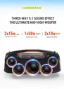 МОЩНАЯ ! Портативная беспроводная колонка Hopestar A60 100W, 15000 mAh с микрофоном