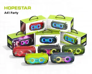 Портативная беспроводная колонка Hopestar A41 party портативная колонка (Bluetooth, TWS, MP3, AUX, Mic)-4