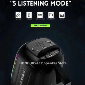 Портативная беспроводная колонка HOPESTAR 300 mini портативная колонка 1800 mAh 5W-0