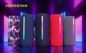 Портативная беспроводная колонка Hopestar P33 портативная колонка (Bluetooth, TWS, MP3, AUX, Mic)-3